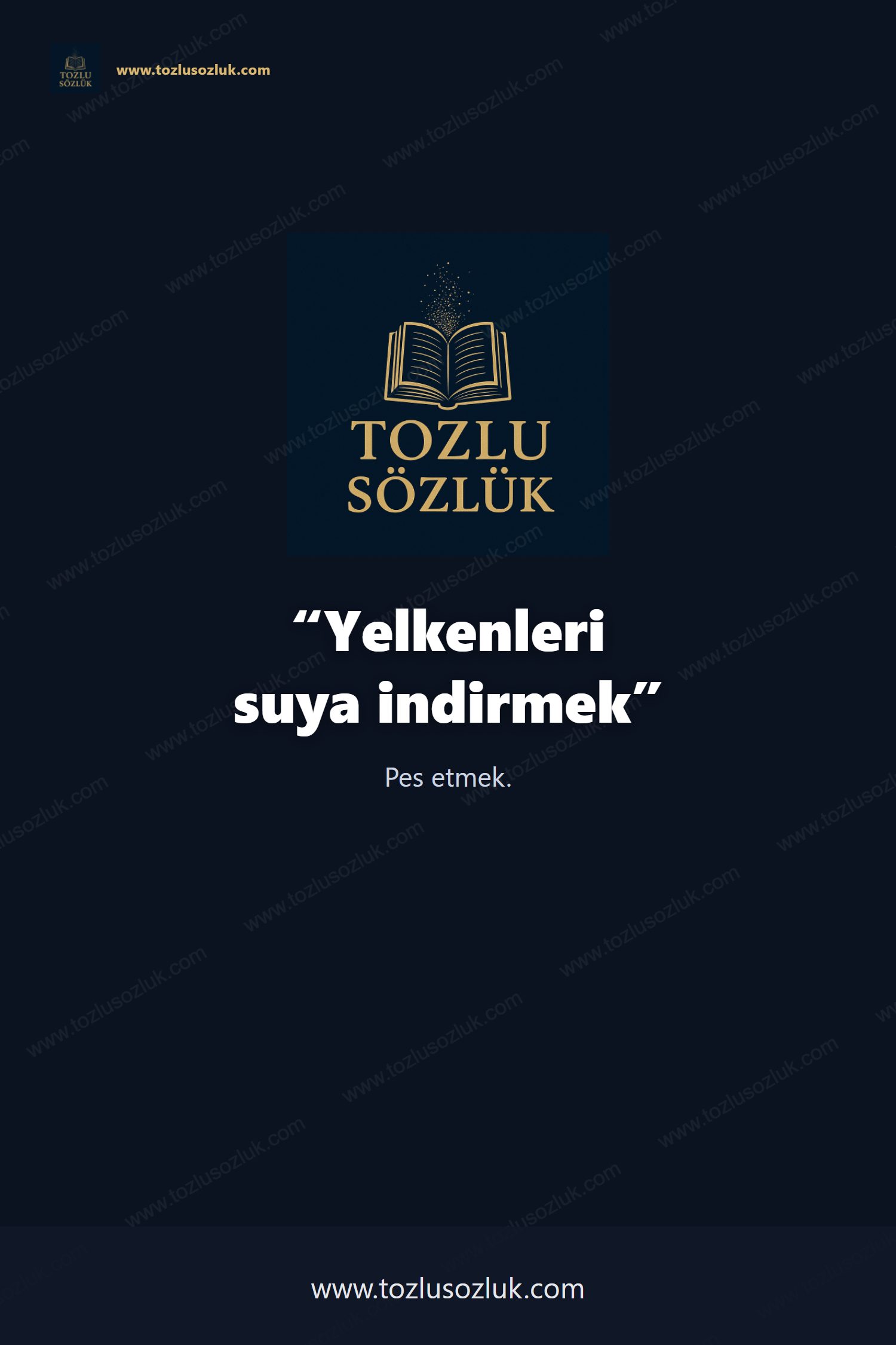 Yelkenleri suya indirmek Pinterest görseli