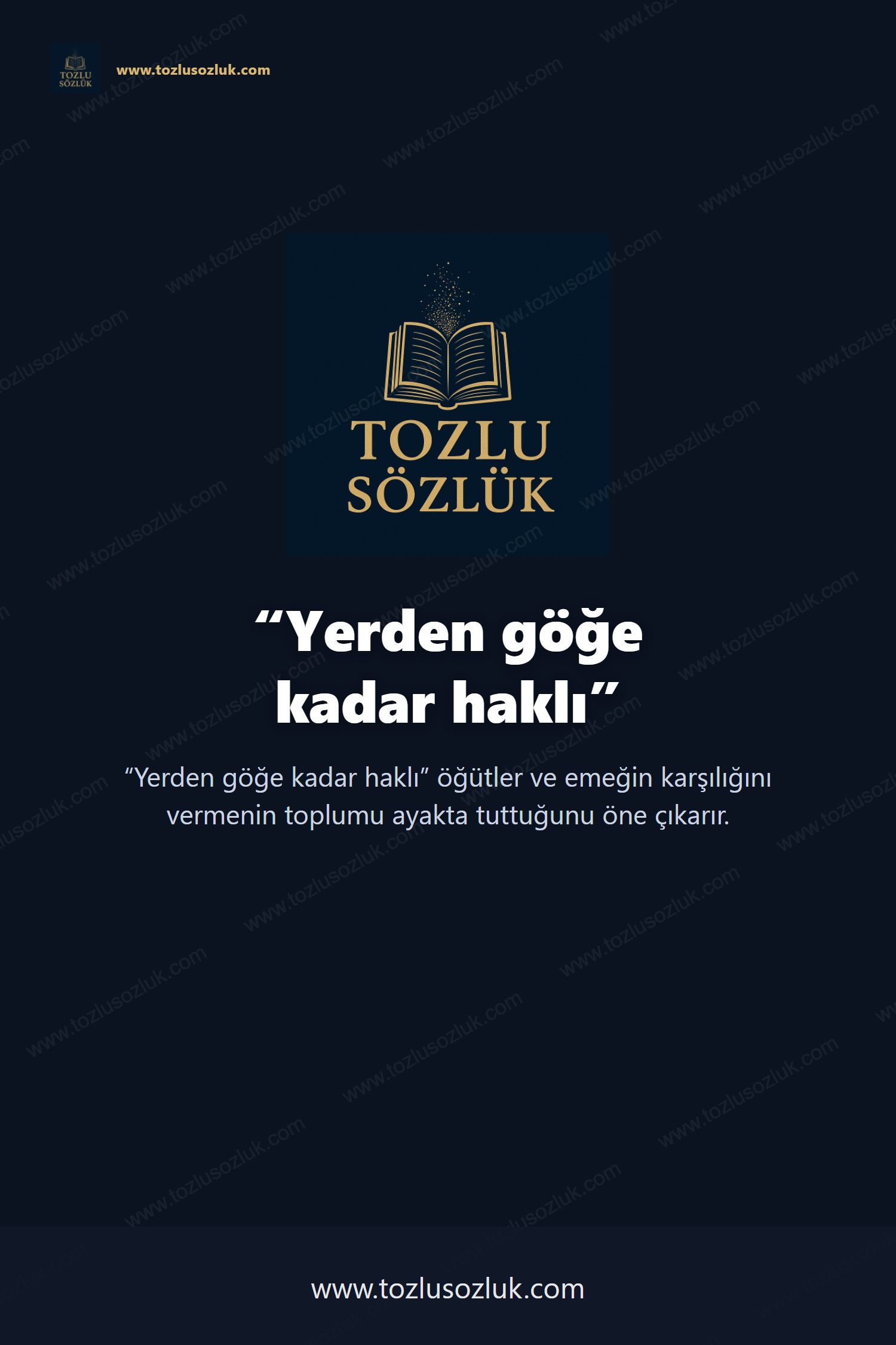 Yerden göğe kadar haklı Pinterest görseli