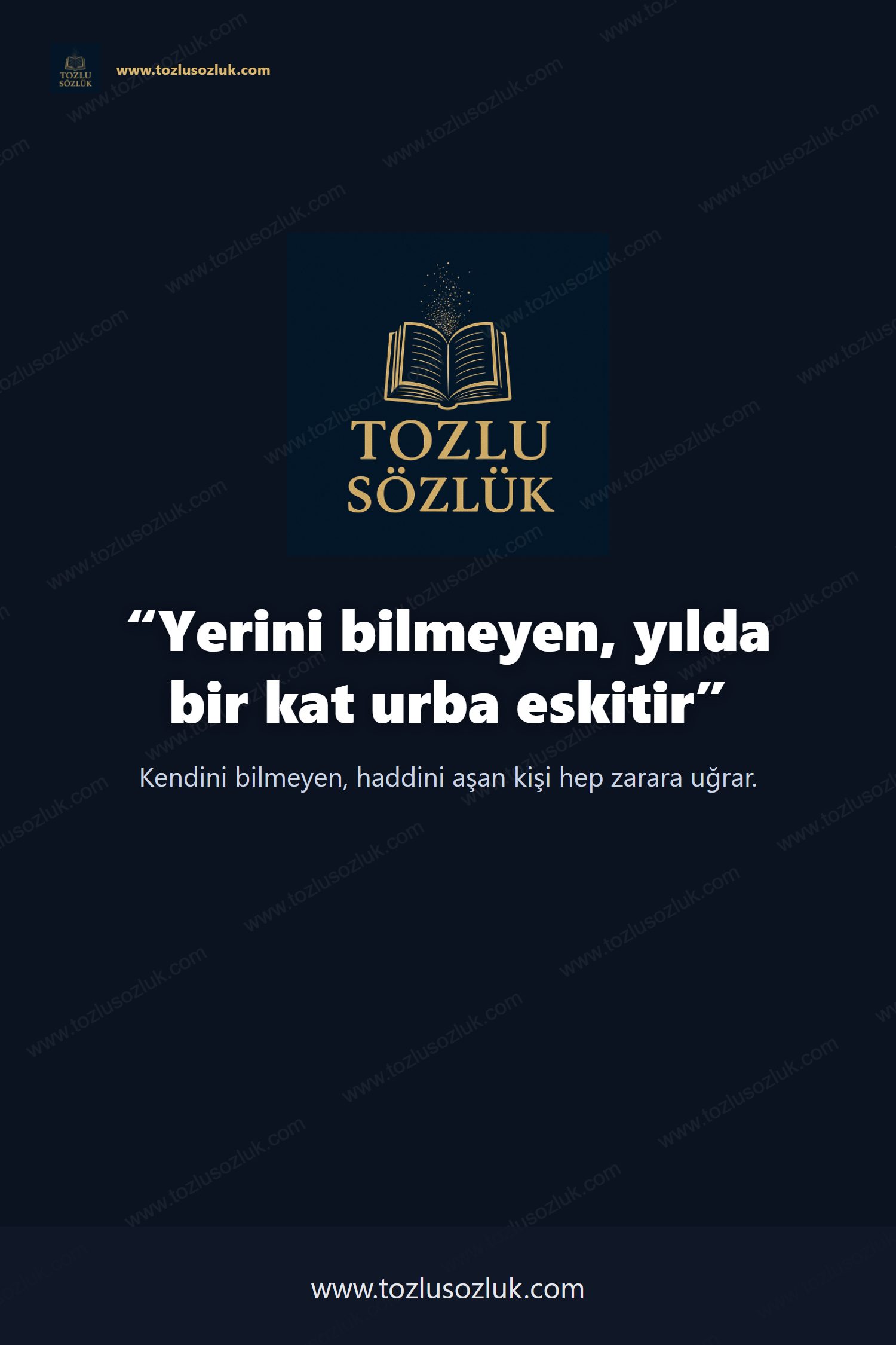 Yerini bilmeyen, yılda bir kat urba eskitir Pinterest görseli