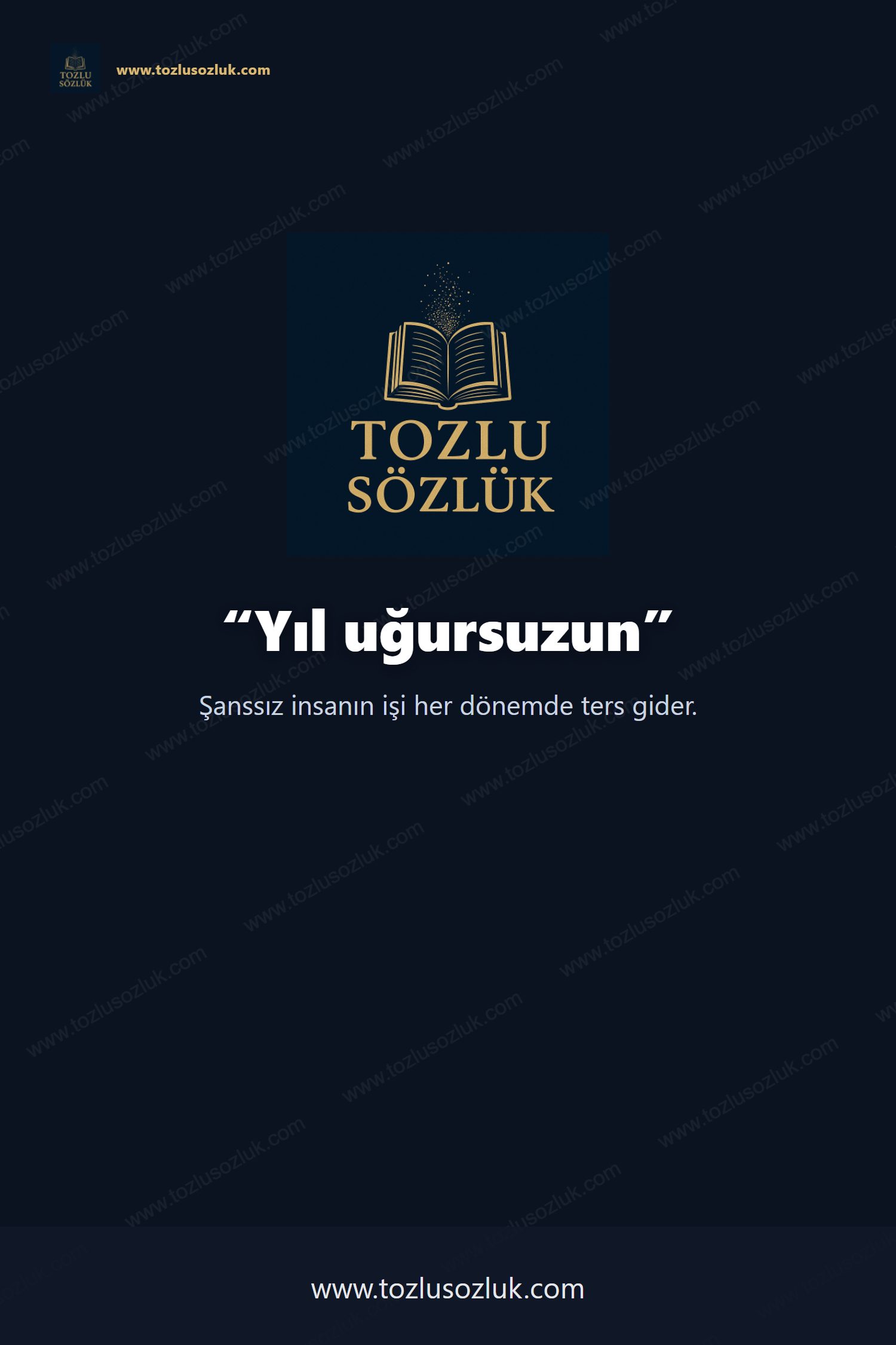 Yıl uğursuzun Pinterest görseli