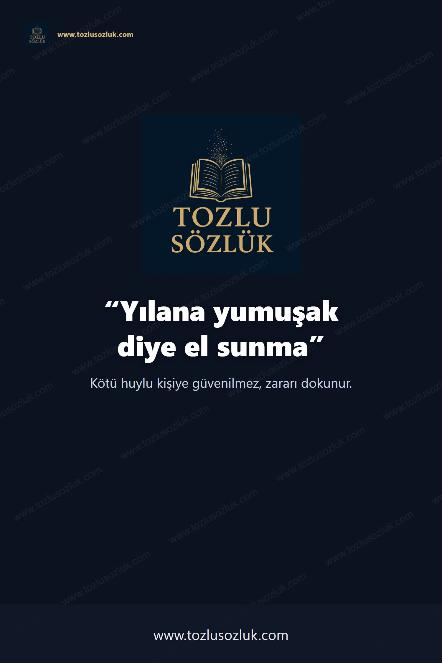 Yılana yumuşak diye el sunma Pinterest görseli