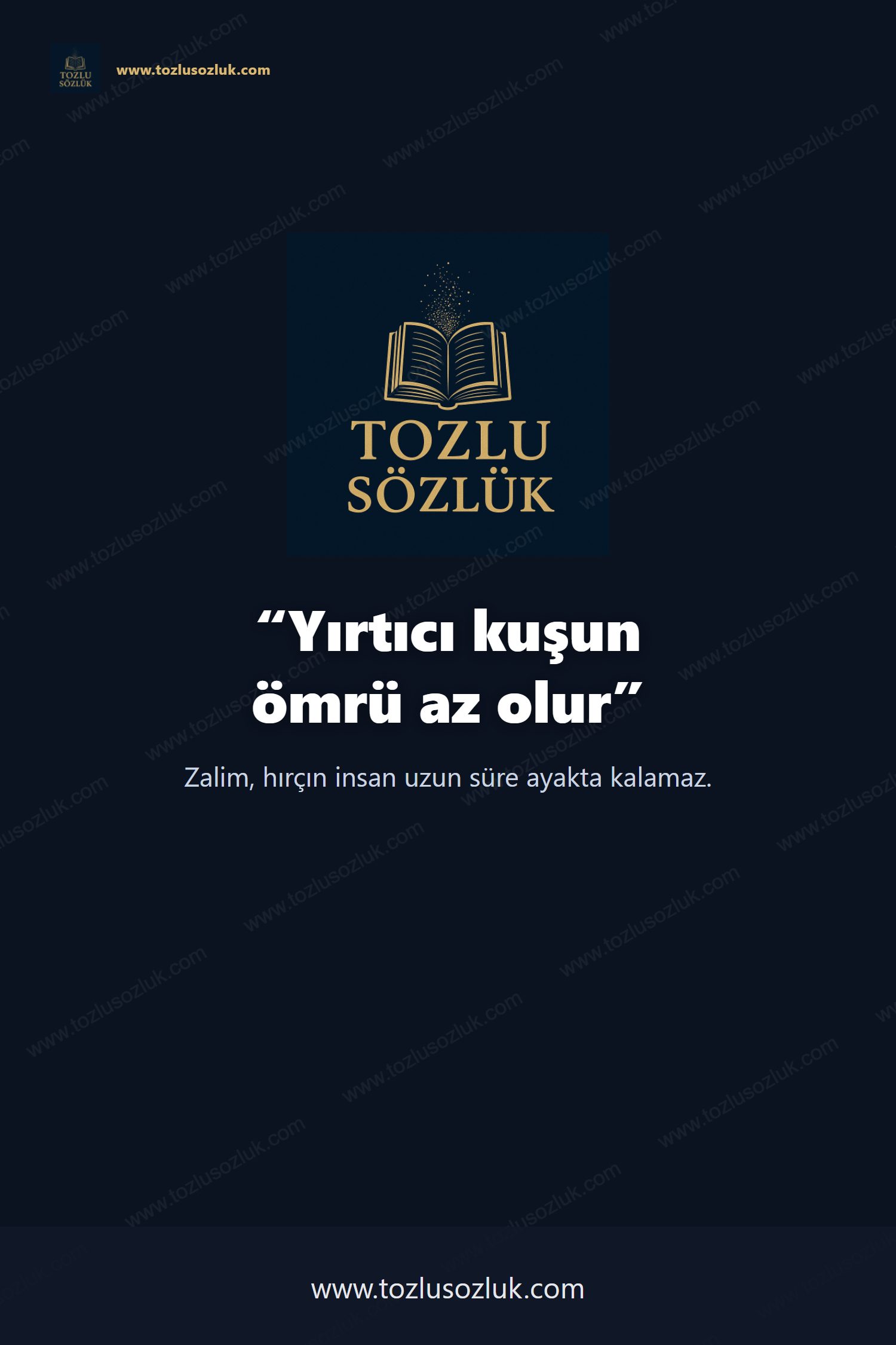 Yırtıcı kuşun ömrü az olur Pinterest görseli