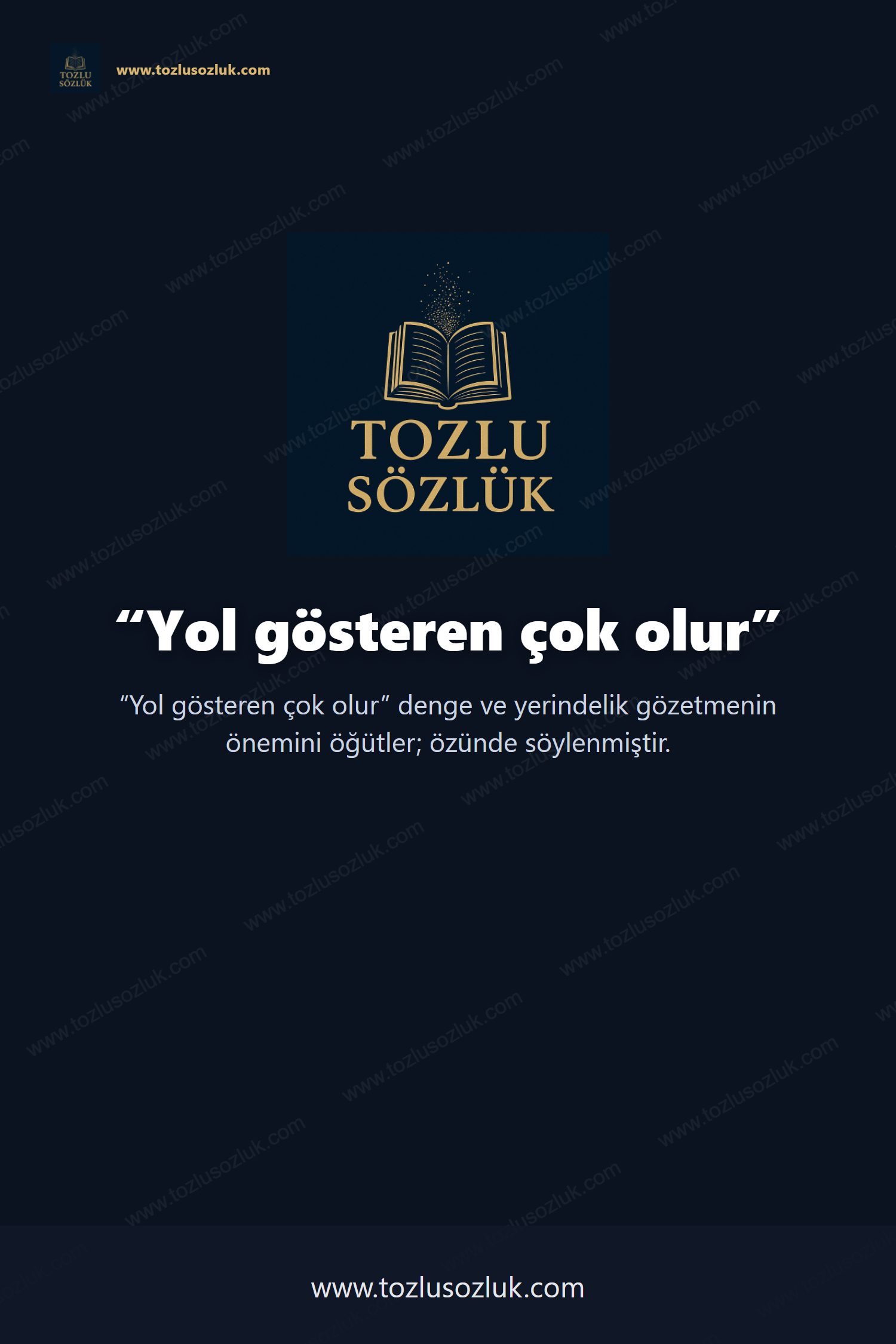 Yol gösteren çok olur Pinterest görseli