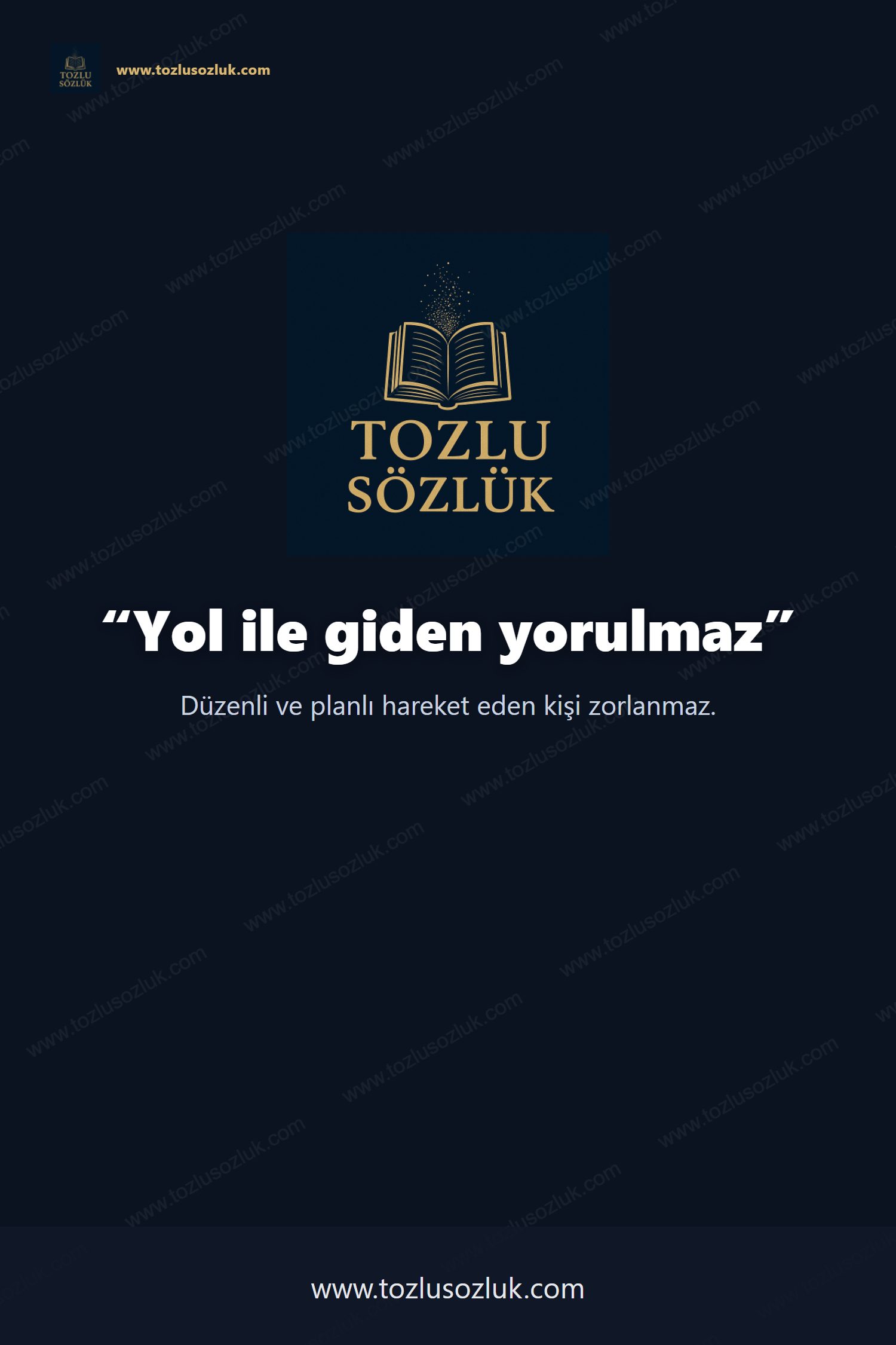 Yol ile giden yorulmaz Pinterest görseli