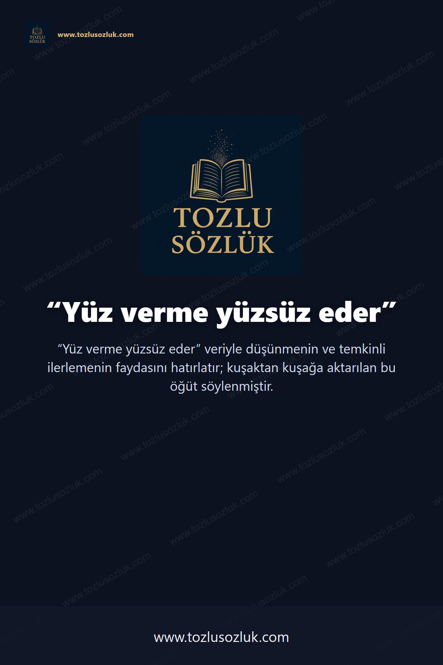 Yüz verme yüzsüz eder Pinterest görseli