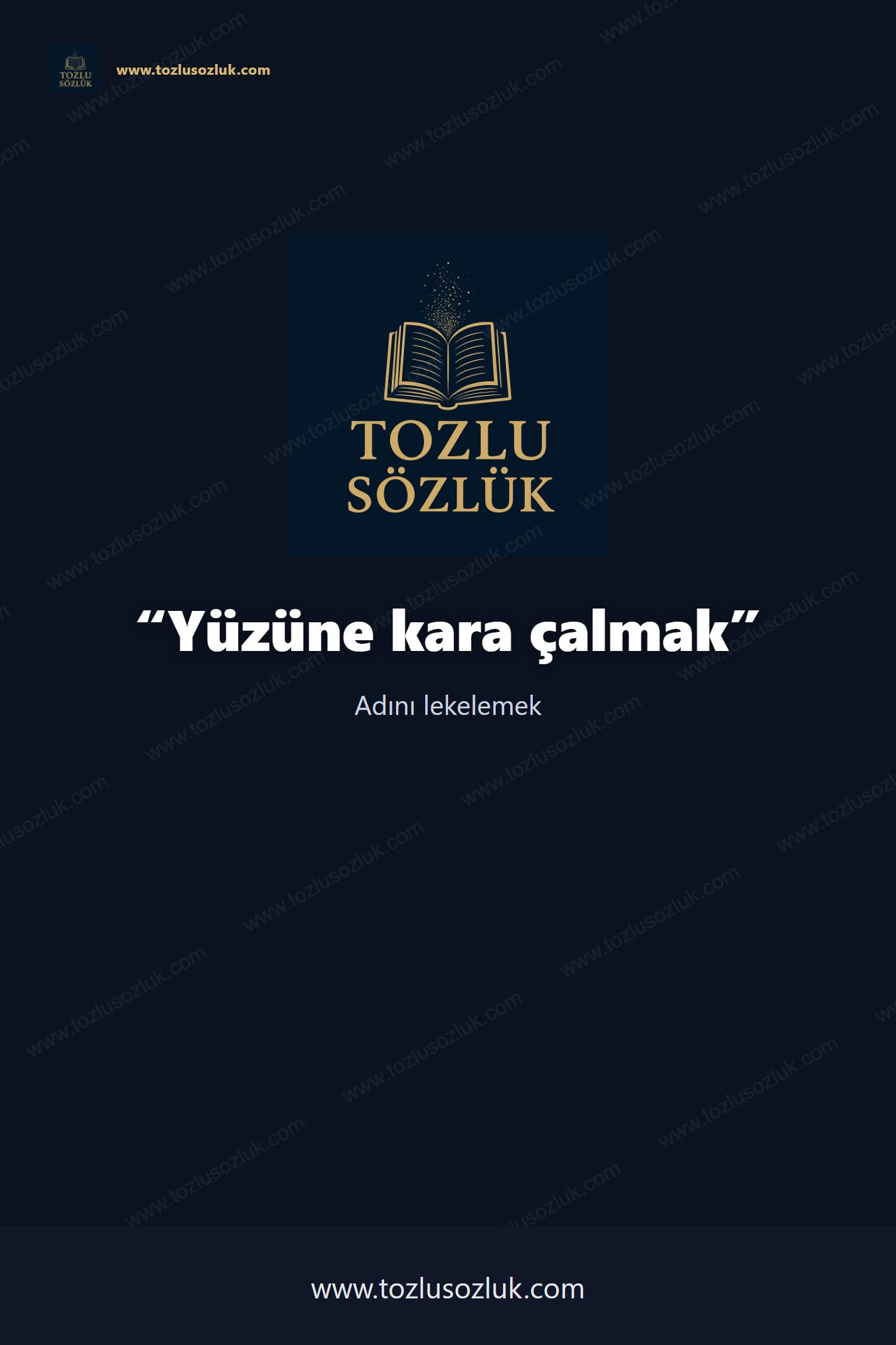 Yüzüne kara çalmak Pinterest görseli