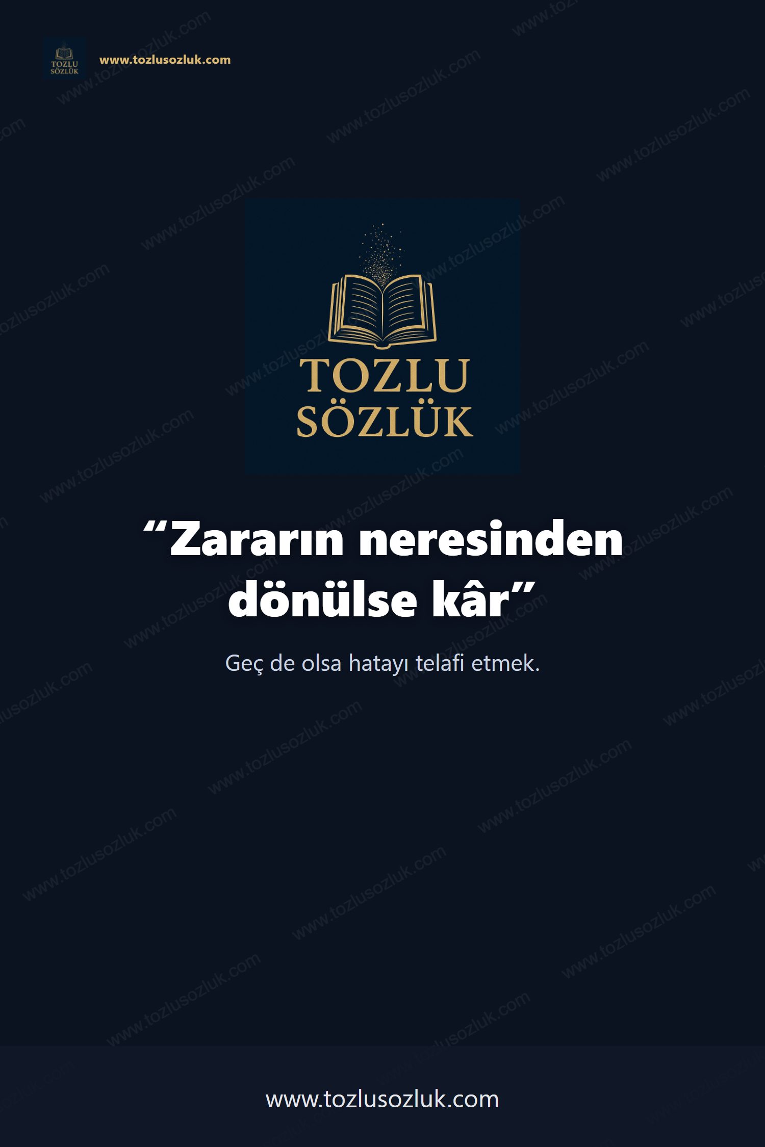 Zararın neresinden dönülse kâr Pinterest görseli