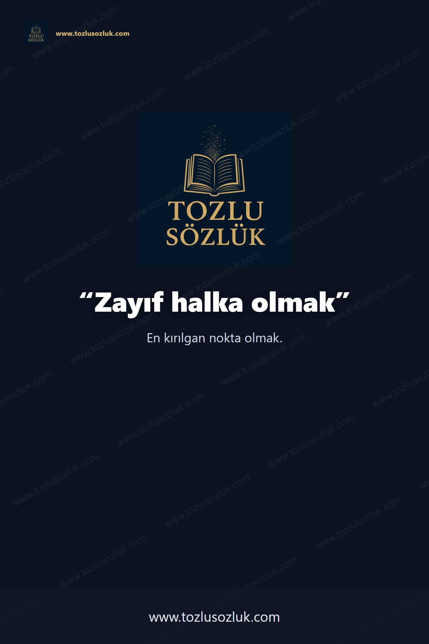 Zayıf halka olmak Pinterest görseli