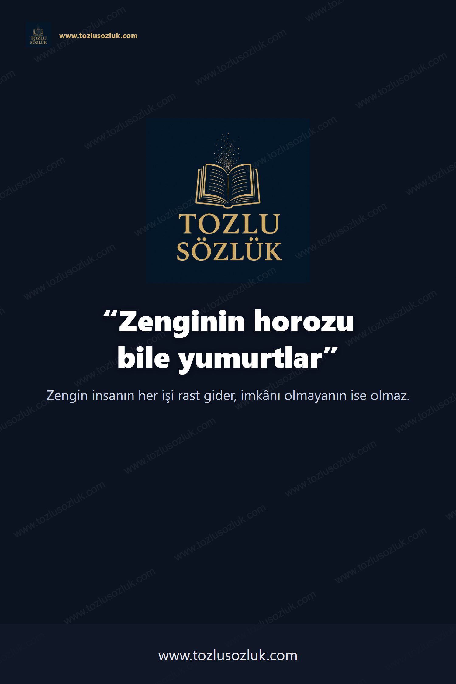 Zenginin horozu bile yumurtlar Pinterest görseli