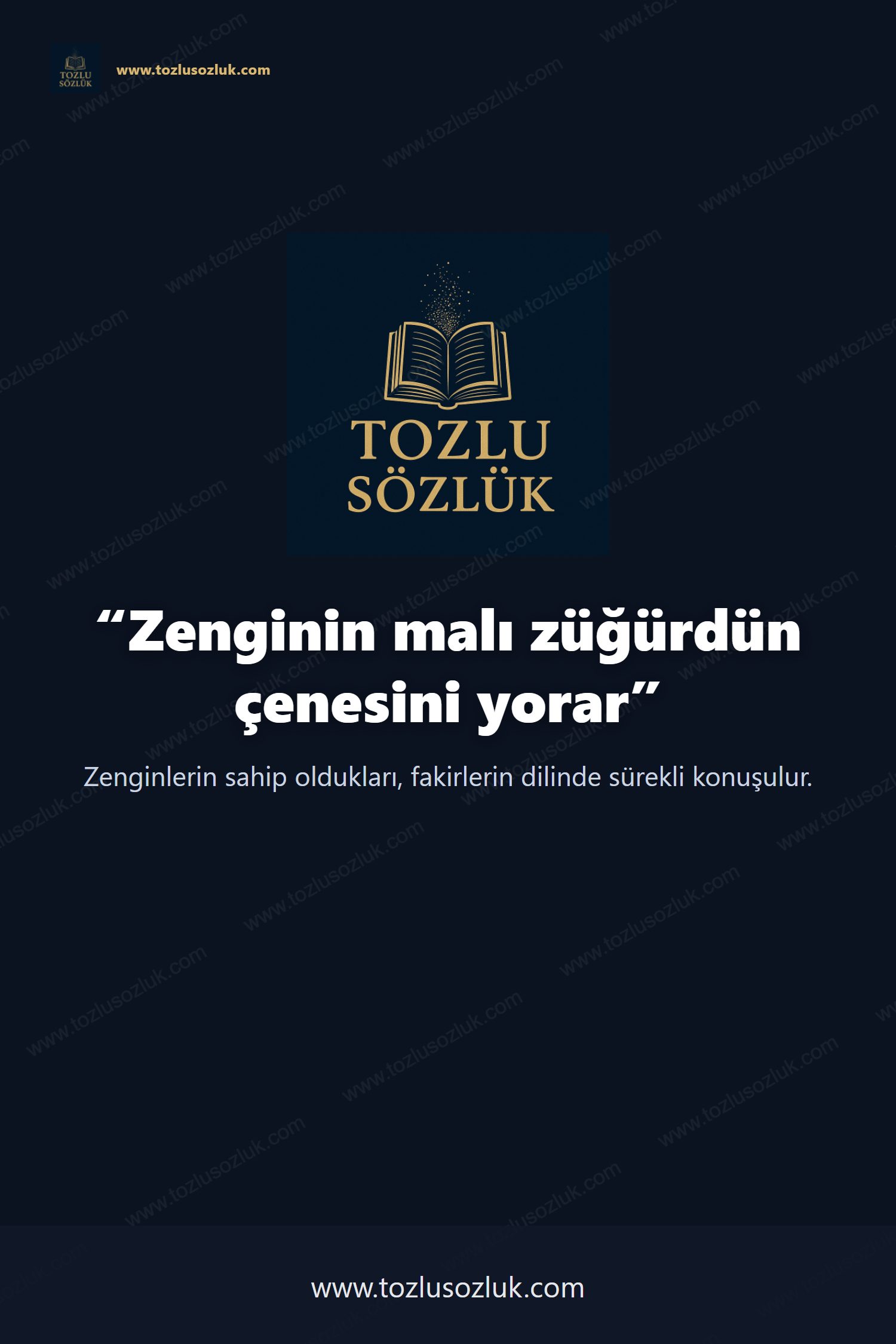 Zenginin malı züğürdün çenesini yorar Pinterest görseli