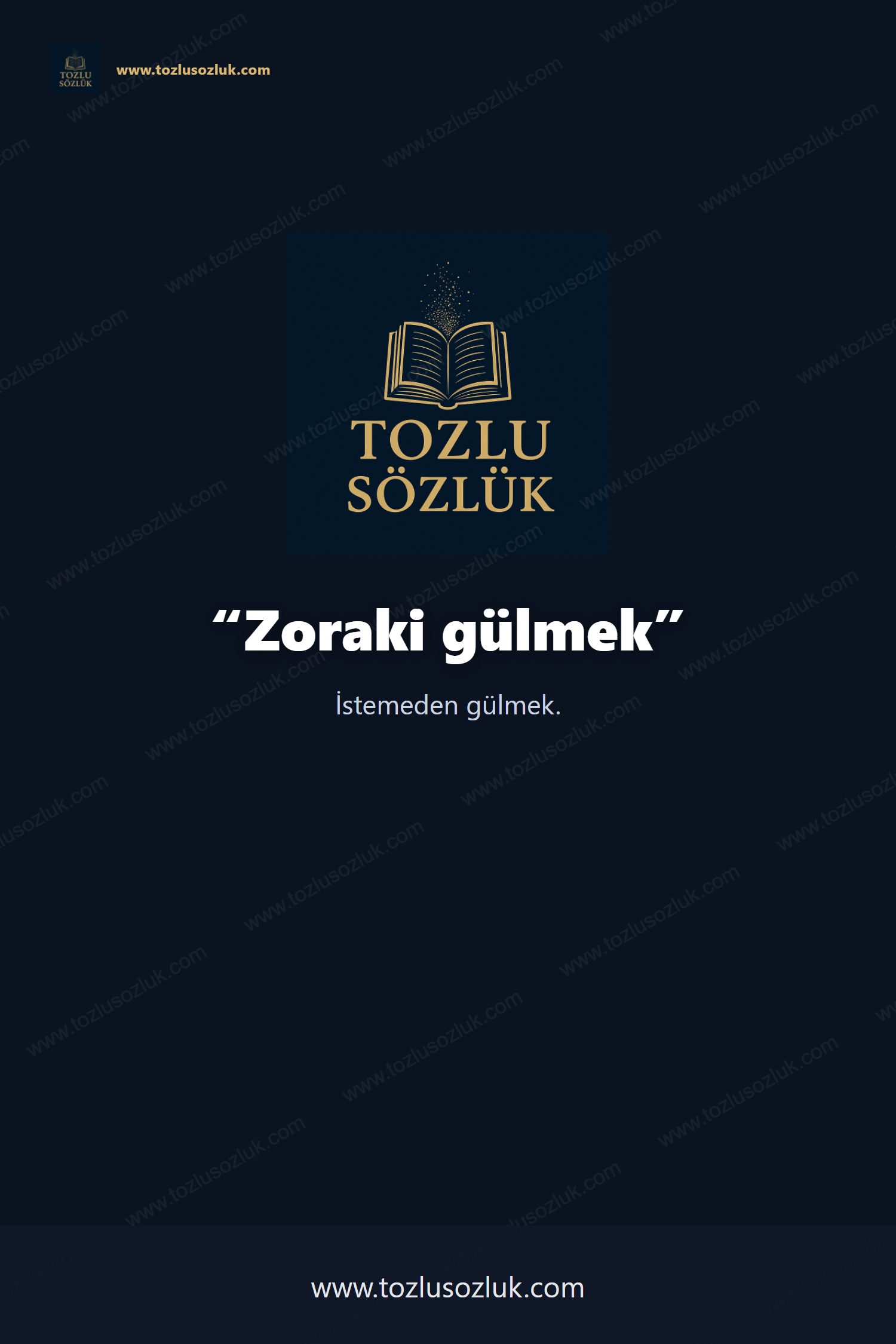 Zoraki gülmek Pinterest görseli