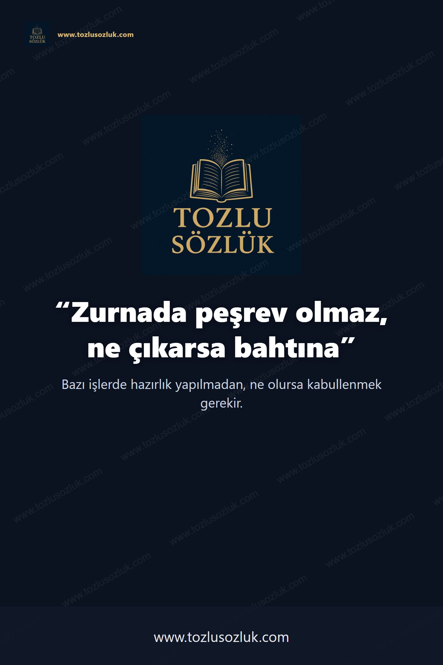 Zurnada peşrev olmaz, ne çıkarsa bahtına Pinterest görseli